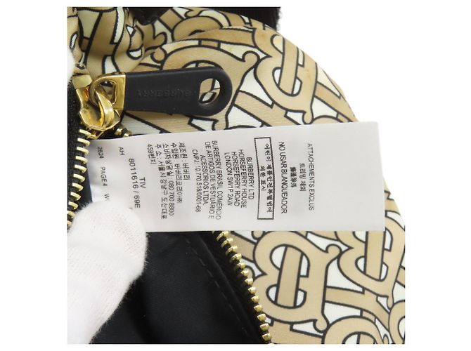 Borsa a tracolla Burberry TB Monogram Beige - vista 8