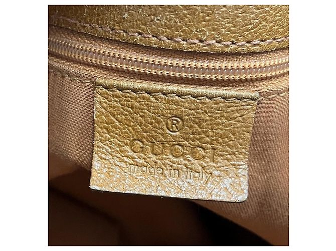 Borsa Tote Gucci GG Canvas Beige Arancione - vista 4