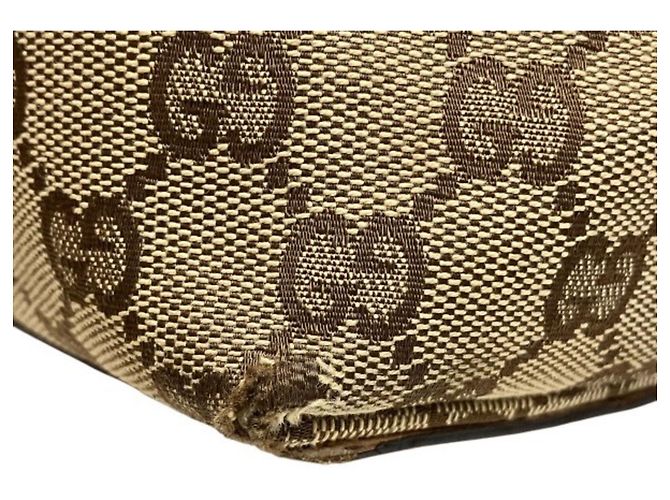 Borsa Tote Gucci GG Canvas Beige Arancione - vista 6