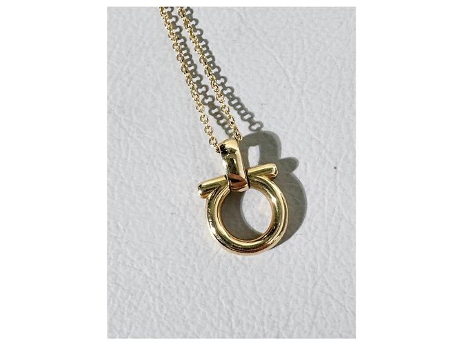 Collana Salvatore Ferragamo Gancini in Oro 18K D'oro - vista 2