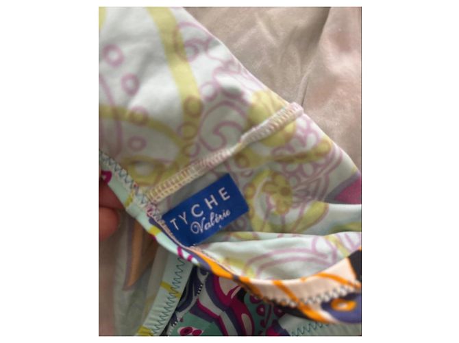 Autre Marque Tyche Valerie einteiliger Badeanzug mit Schmetterlingsprint Pink Blau Mehrfarben Grün Orange Lila Gelb Hellblau - Ansicht 5