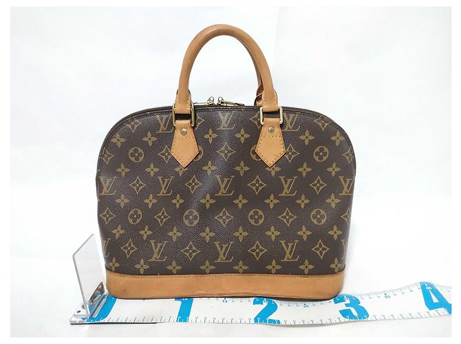 Borsa Louis Vuitton Alma Monogram Canvas PM Marrone - vista 2