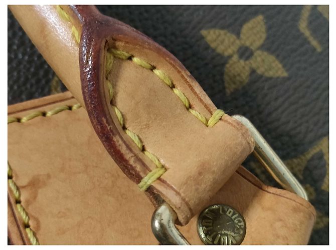 Borsa Louis Vuitton Alma Monogram Canvas PM Marrone - vista 6