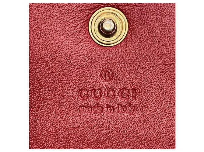 Mini billetera Gucci GG Supreme Cherry Beige - vista 4