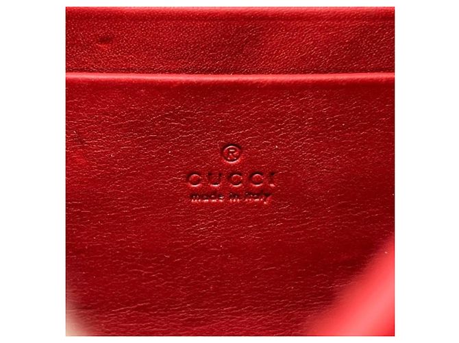 Gucci GG Marmont 474575 Long Wallet Chain Shoulder Rosso - vista 4