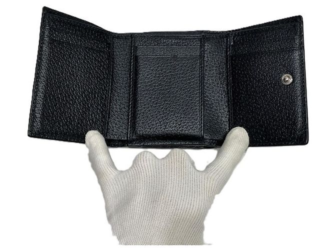 Cartera mini GG Marmont Gucci Negro - vista 3