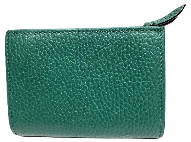 Cartera de doble pliegue Gucci GG Marmont Verde - vista 2