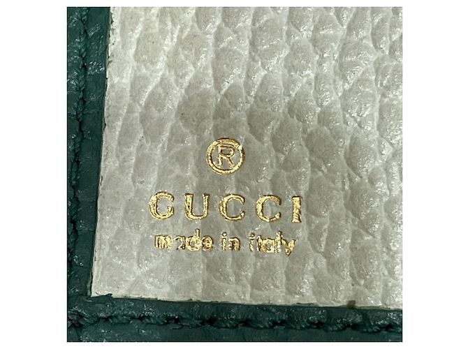 Cartera de doble pliegue Gucci GG Marmont Verde - vista 4
