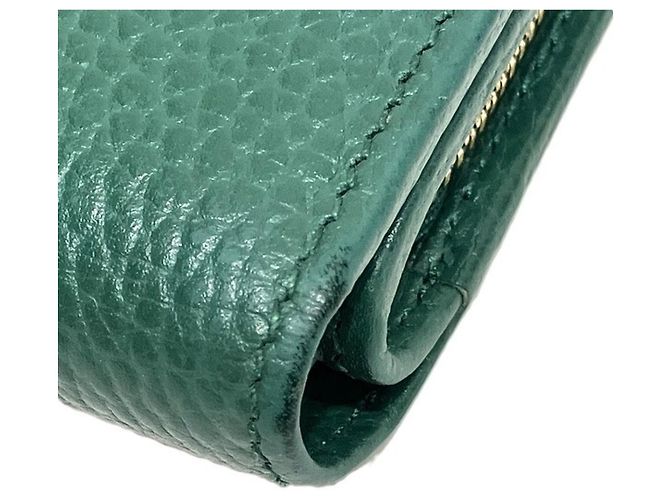 Cartera de doble pliegue Gucci GG Marmont Verde - vista 9