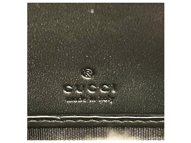 Gucci Animalier Bee Leather Long Wallet Black - view 4