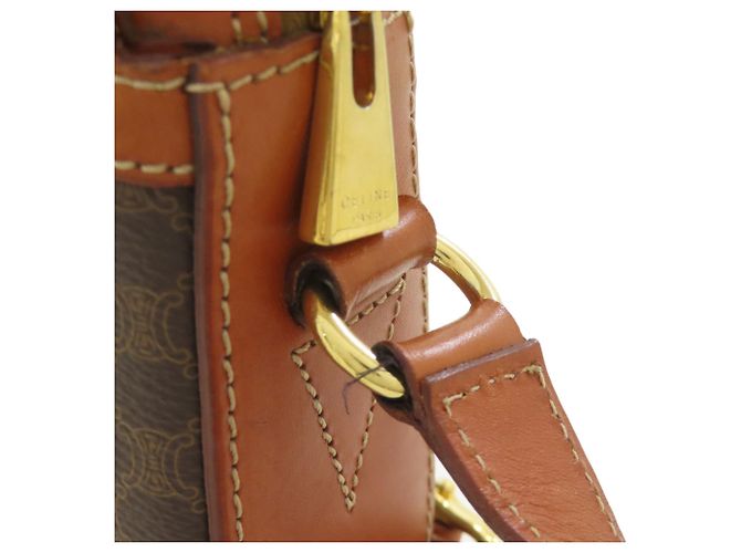 Céline Borsa a tracolla Celine motivo Macadam Marrone - vista 18