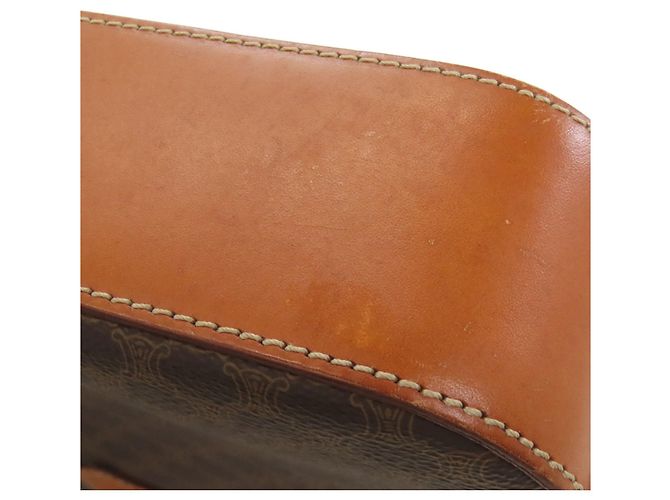 Céline Borsa a tracolla Celine motivo Macadam Marrone - vista 19