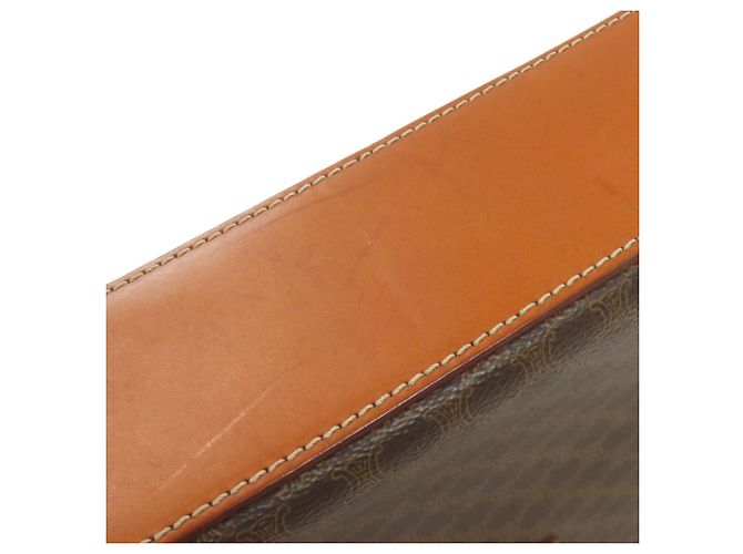 Céline Borsa a tracolla Celine motivo Macadam Marrone - vista 20