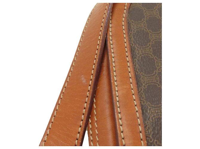 Céline Borsa a tracolla Celine motivo Macadam Marrone - vista 24