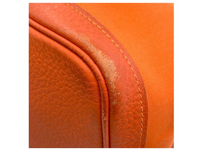 Hermès Sac cabas Hermes Garden Party PM Orange - vue 20