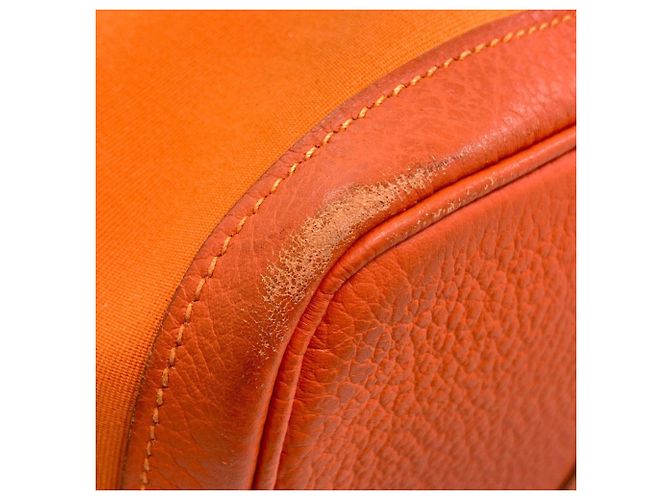 Hermès Sac cabas Hermes Garden Party PM Orange - vue 21