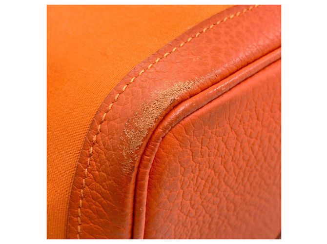 Hermès Sac cabas Hermes Garden Party PM Orange - vue 23