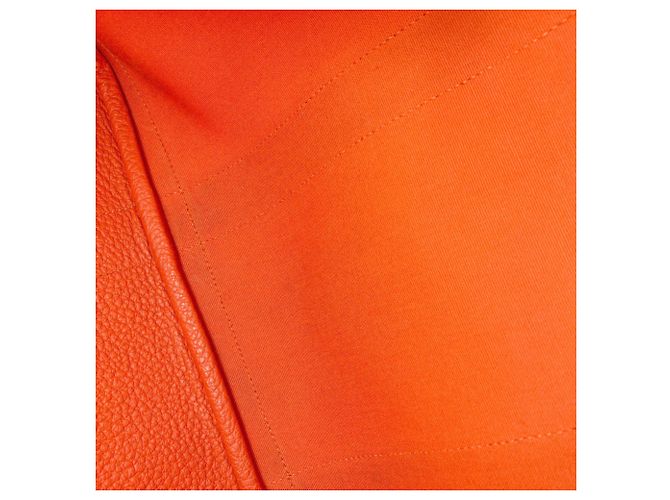 Hermès Sac cabas Hermes Garden Party PM Orange - vue 9