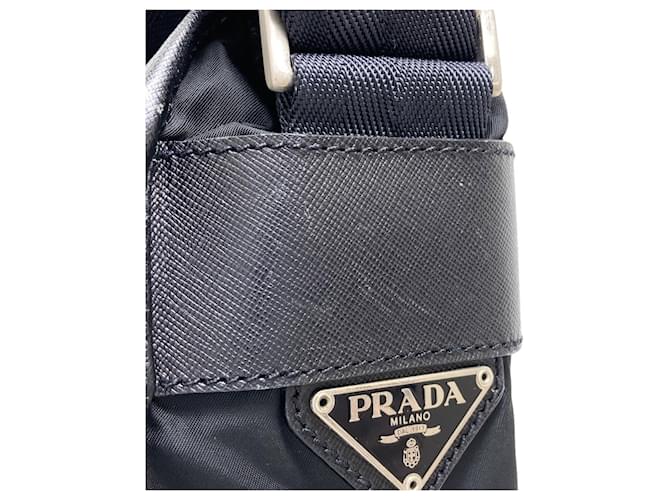 Borsa a Spalla Prada Logo Nero - vista 17