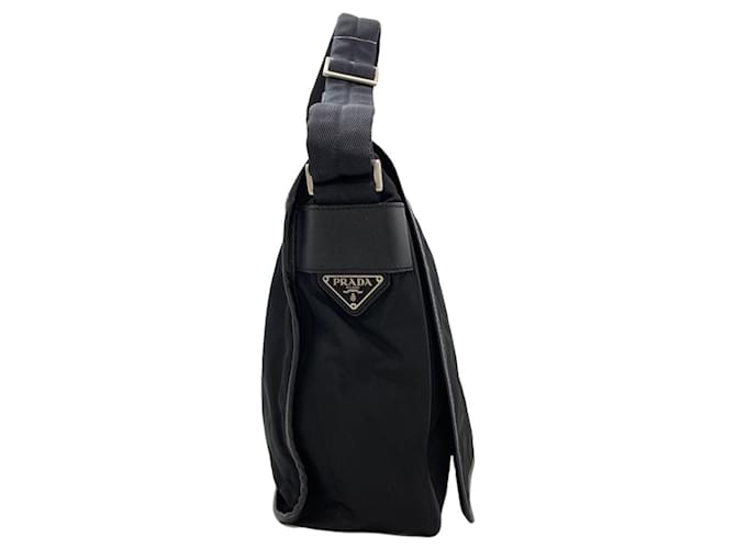 Borsa a Spalla Prada Logo Nero - vista 3