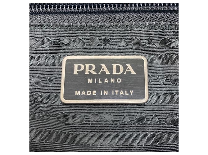 Borsa a Spalla Prada Logo Nero - vista 6