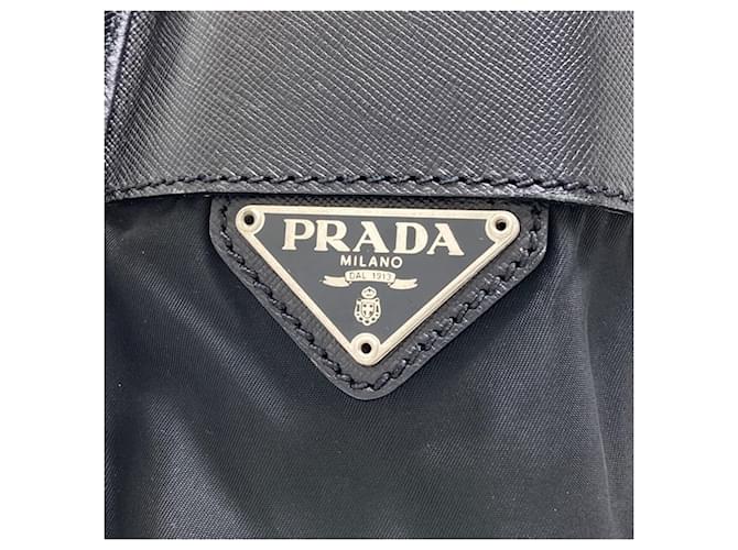 Borsa a Spalla Prada Logo Nero - vista 8