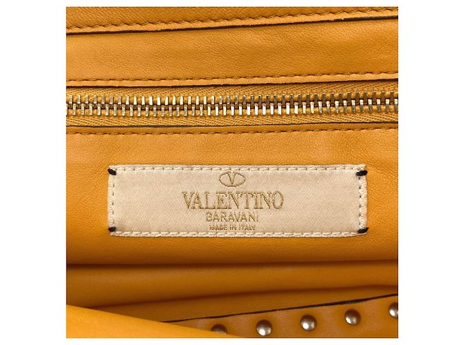 Autre Marque Borsa a mano 2-Way in pelle borchiata Valentino Arancione - vista 6