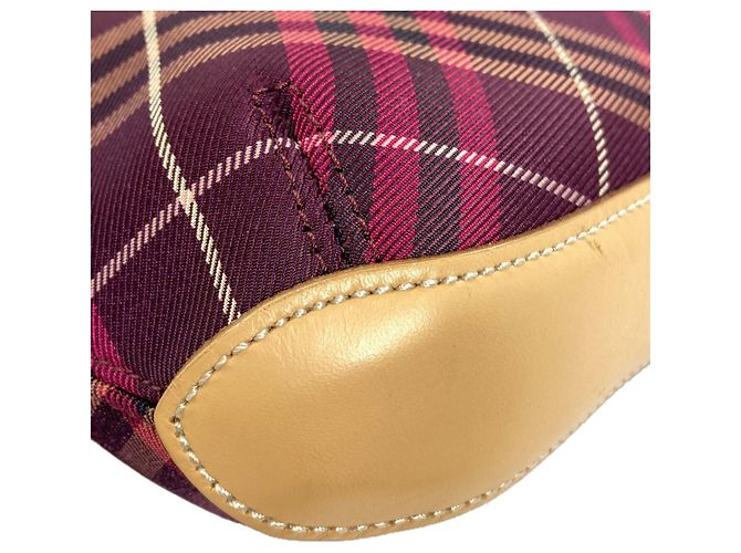 Borsa a tracolla Burberry Blue Label con motivo Check Porpora - vista 18