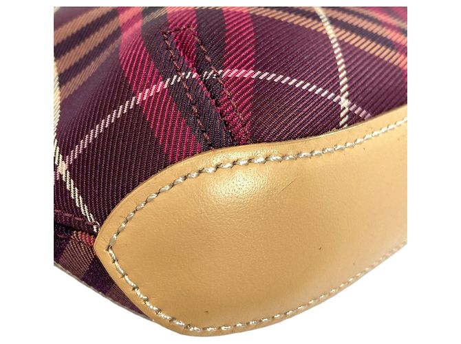 Borsa a tracolla Burberry Blue Label con motivo Check Porpora - vista 20