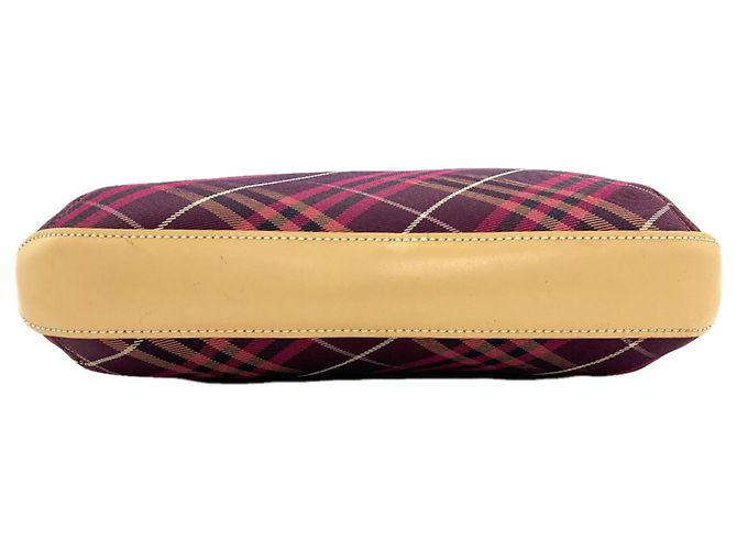 Borsa a tracolla Burberry Blue Label con motivo Check Porpora - vista 4