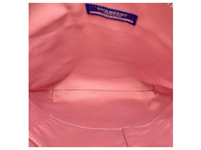 Borsa a tracolla Burberry Blue Label con motivo Check Porpora - vista 5