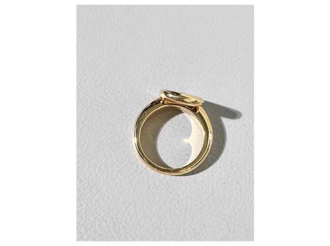 Anello Salvatore Ferragamo Gancini in oro giallo 18K D'oro - vista 7