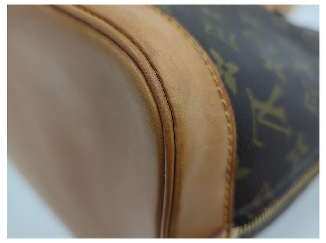 Louis Vuitton Alma Handbag Monogram Canvas PM Brown - view 4