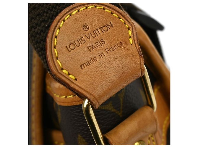 Louis Vuitton Sac Gibeciere Messenger Bag Monogram Canvas GM Marrone - vista 4