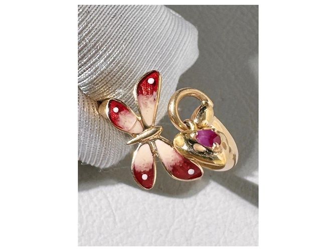 Anello Gucci Secret Garden Farfalla in Oro Giallo 18K D'oro - vista 5