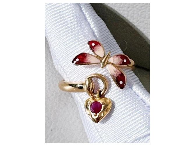 Anello Gucci Secret Garden Farfalla in Oro Giallo 18K D'oro - vista 6