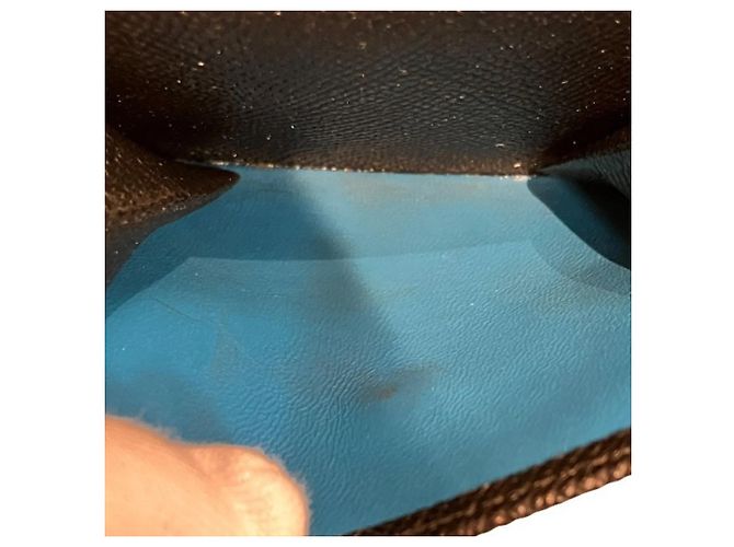 Bulgari Bvlgari Bi-fold Wallet for Men Black Blue - view 8
