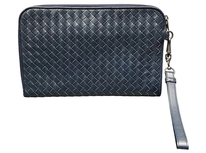 Borsa Second in pelle Intrecciato Bottega Veneta Nero - vista 2