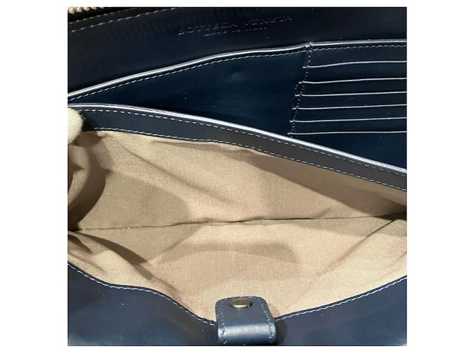 Borsa Second in pelle Intrecciato Bottega Veneta Nero - vista 7