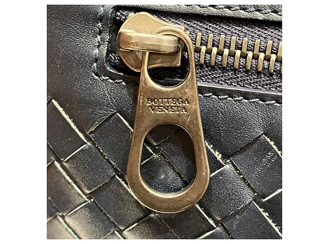 Borsa Second in pelle Intrecciato Bottega Veneta Nero - vista 9
