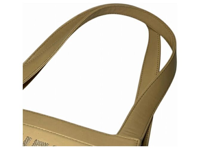 Chanel Schultertasche Tote aus cremefarbenem Leder Roh - Ansicht 8