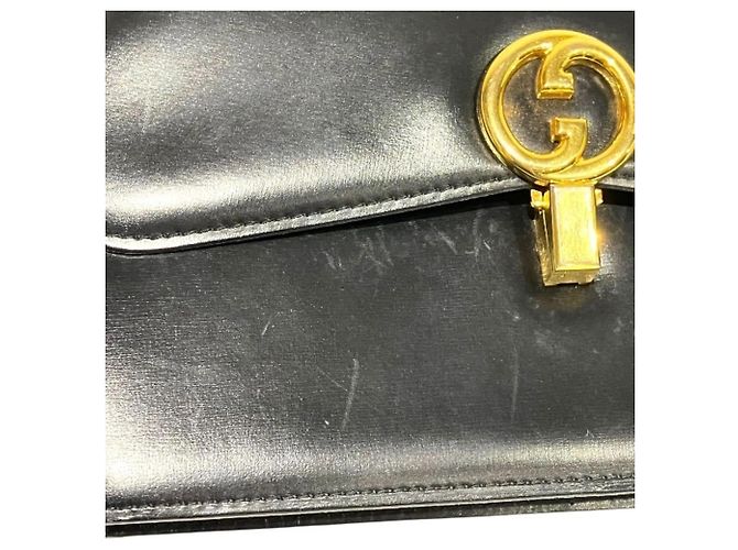 Borsa a mano e borsa a tracolla Gucci Old Interlocking G Flap Nero - vista 7