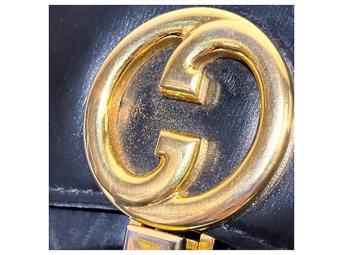 Borsa a mano e borsa a tracolla Gucci Old Interlocking G Flap Nero - vista 8