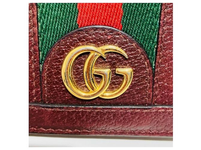 Gucci Ophidia GG Supreme Bi-fold Wallet Bordeaux - Ansicht 9