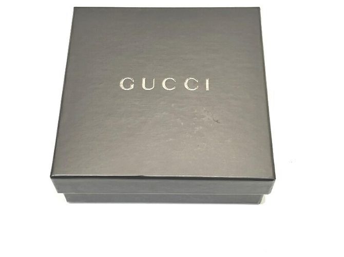 Cartera tríptico para mujer Gucci en piel marrón y lona Castaño - vista 5