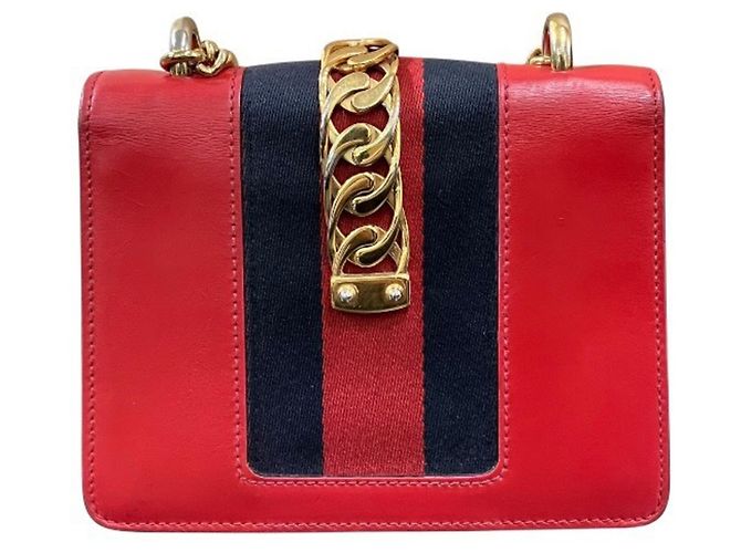 Borsa a mano/Borsa a tracolla Gucci Sylvie 431666 Rosso - vista 2