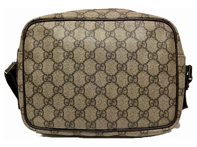 Borsa a Spalla Gucci GG Supreme Beige - vista 2