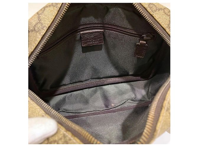 Borsa a Spalla Gucci GG Supreme Beige - vista 5