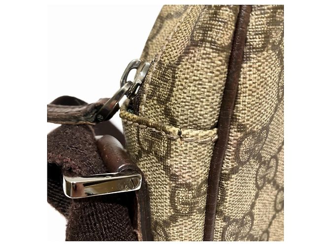 Borsa a Spalla Gucci GG Supreme Beige - vista 8