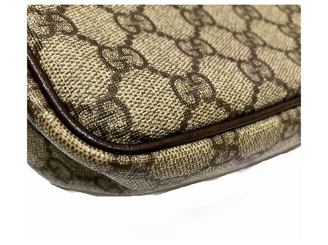 Borsa a Spalla Gucci GG Supreme Beige - vista 9